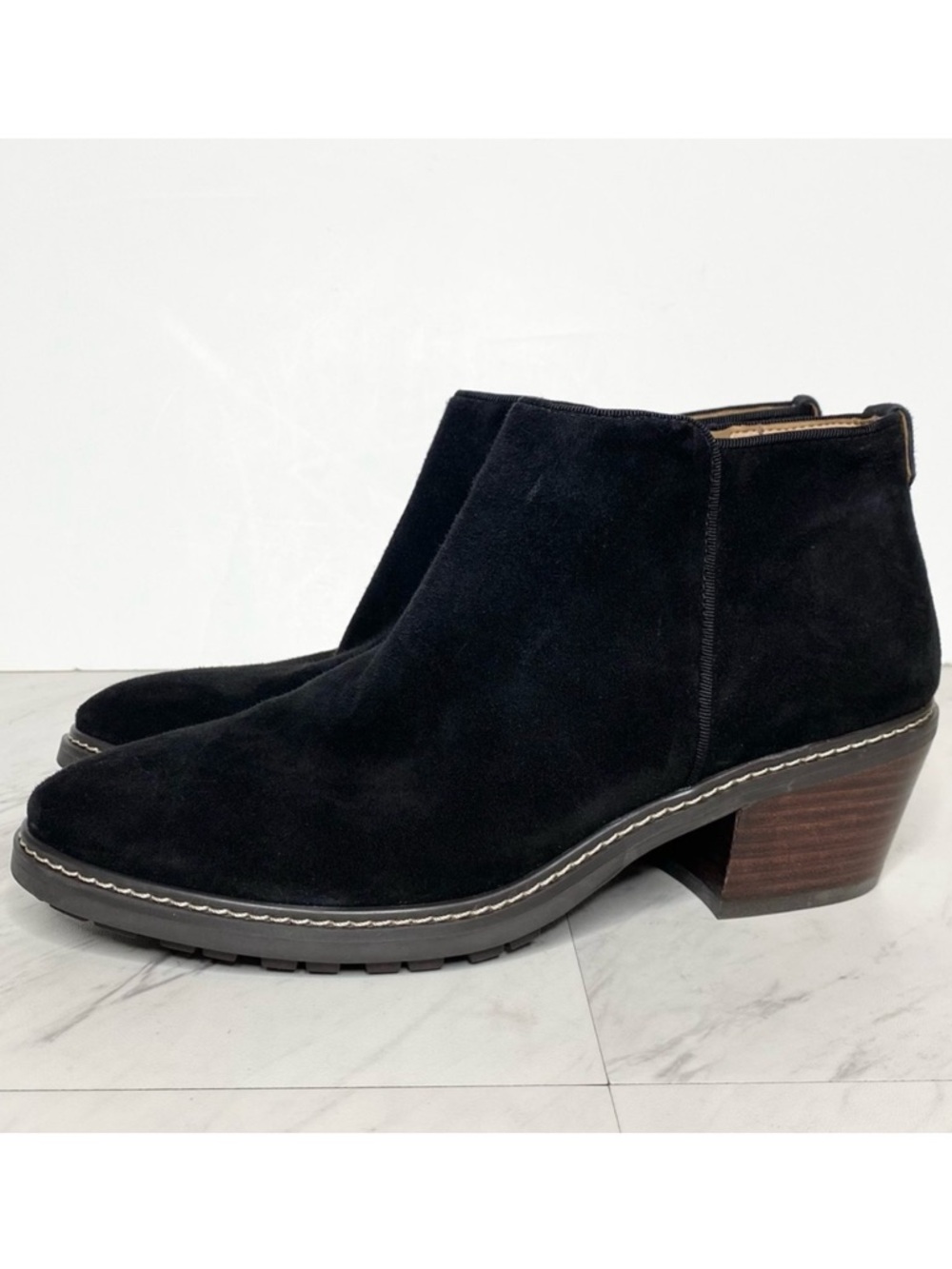 Sam Edelman Pryce Black Suede Bootie 7 1/2 M